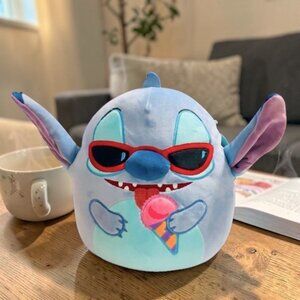Disney Stitch Squishmallow Plush 10"  – Sunglasses Ice Cream – NWT